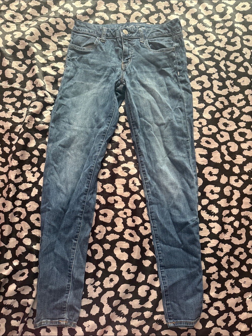 American Eagle Outfitters Dark Blue Skinny Jeans